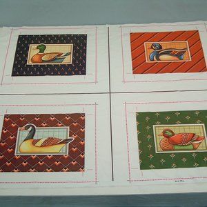 The creative circle vintage craft kit no 1778 decoy ducks fabric pictures